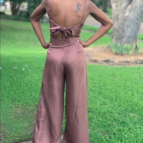 Pinstripe Jumpsuit - Picture 4 of 6